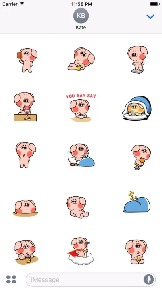 Zrzuty ekranu Cool Pig - Stickers Emoticons