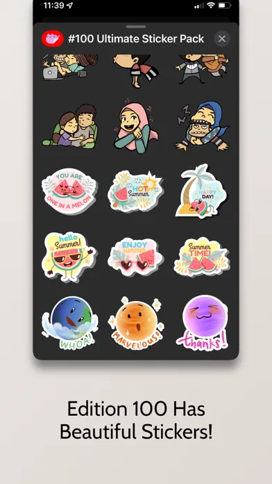 Tangkapan layar #100 Ultimate Sticker Pack