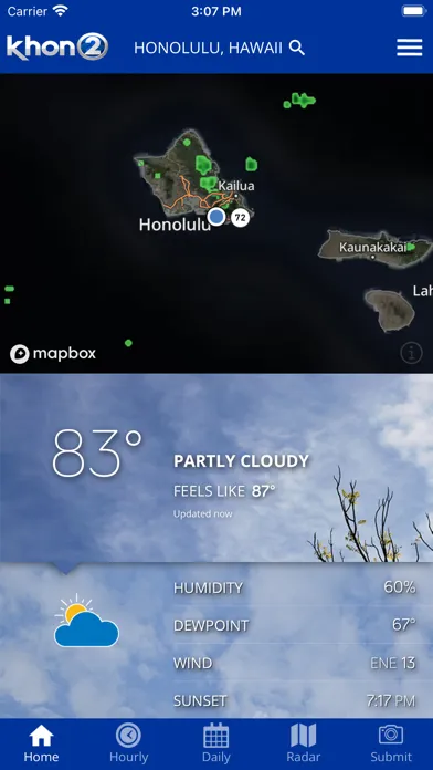 Capturas de pantalla de KHON2 WX - Radar & Forecasts