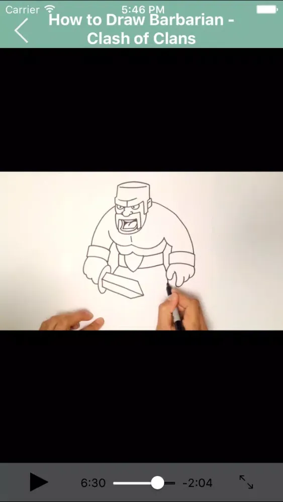 Tangkapan layar Learn How to Draw Clash of Clans