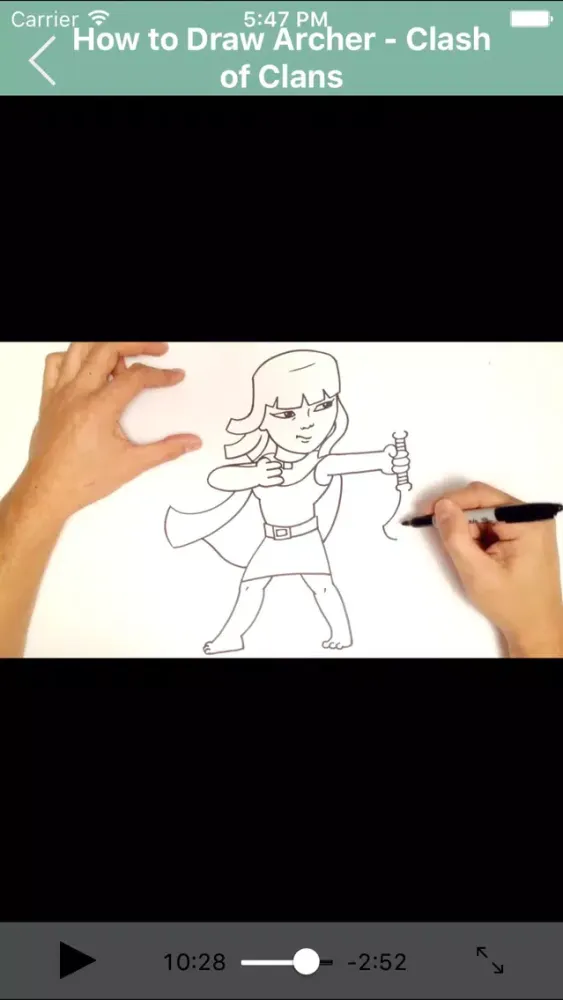 Tangkapan layar Learn How to Draw Clash of Clans