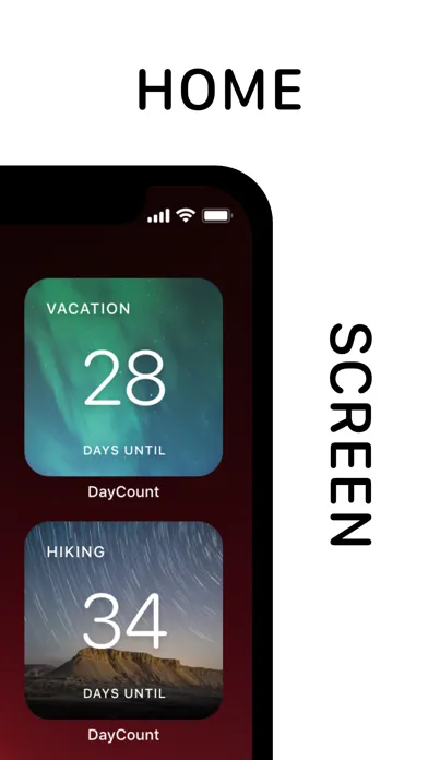 Tangkapan skrin DayCount