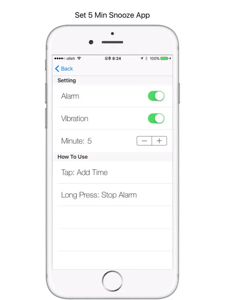 Скриншоты 5 Min Snooze Lite - Simple Snooze Timer iPad 