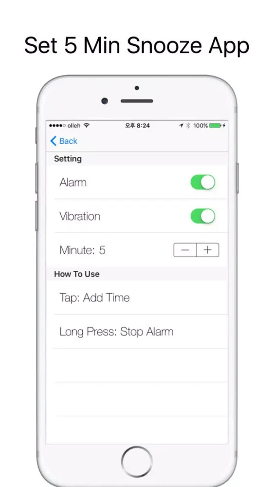 Скриншоты 5 Min Snooze Lite - Simple Snooze Timer