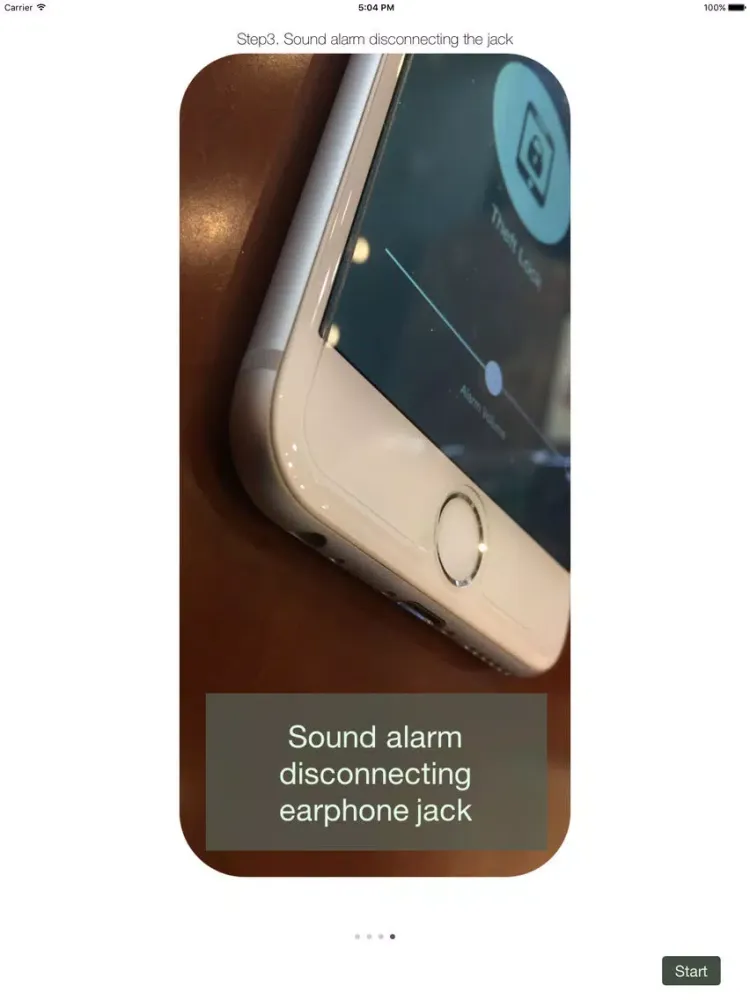 Captures d'écran de Theft Lock Lite - Using Earphone for Anti-Theft iPad 