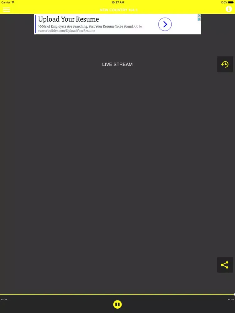 New Country 104.3 iPad  Screenshots