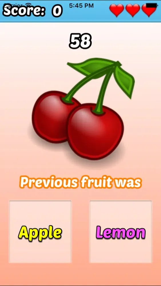 Fruit Memory スクリーンショット