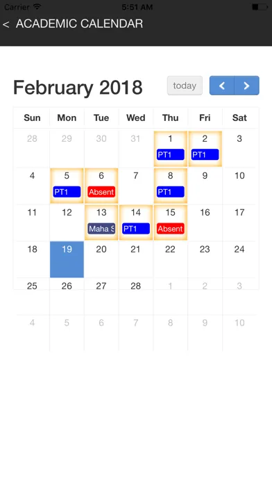 Zrzuty ekranu Excellia School App