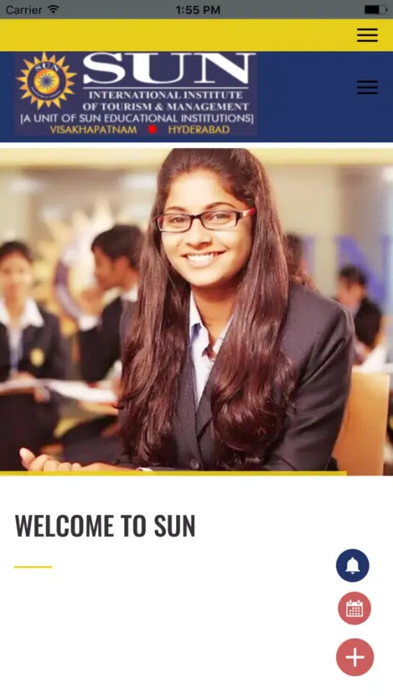 Tangkapan skrin Sun College App