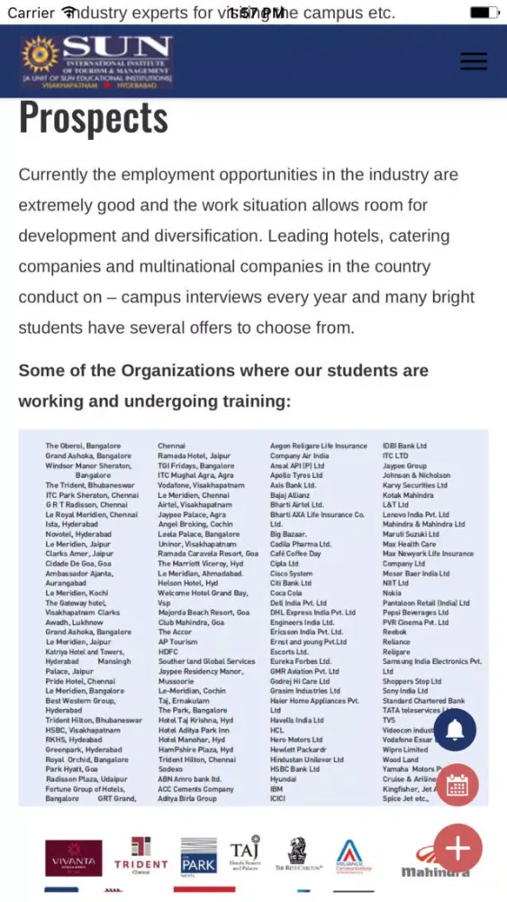 Tangkapan skrin Sun College App