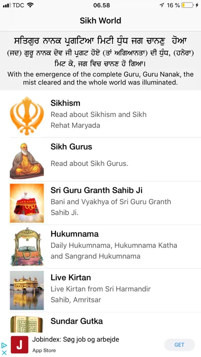 Zrzuty ekranu Sikh World