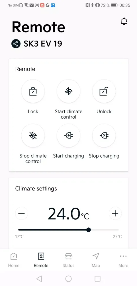 Скриншоты Kia Connect