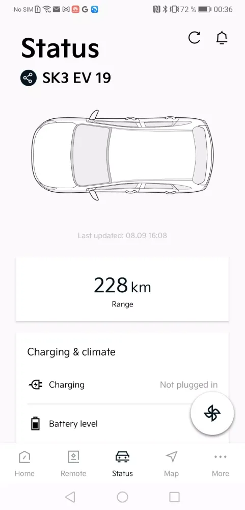 Скриншоты Kia Connect