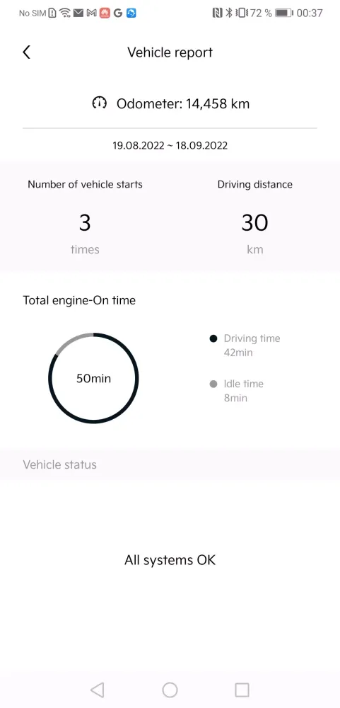 Скриншоты Kia Connect