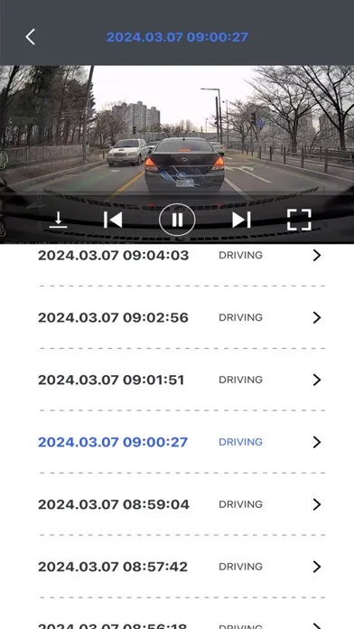 Capturas de tela do Kia_Dashcam