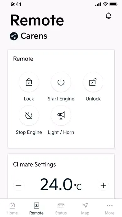 Kia Connect应用截图