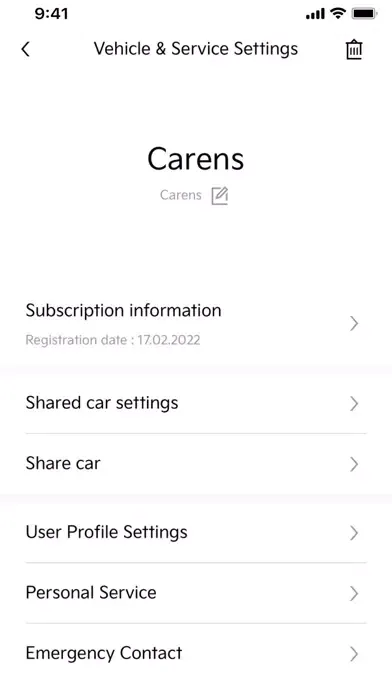 Kia Connect应用截图