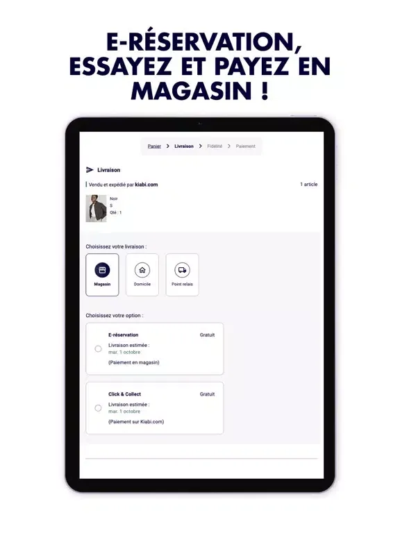 تصاویر KIABI l'app mode à petits prix iPad 