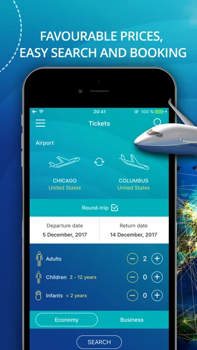 Airfare Finder - Cheap Tickets, Hot Flight Deals Screenshots