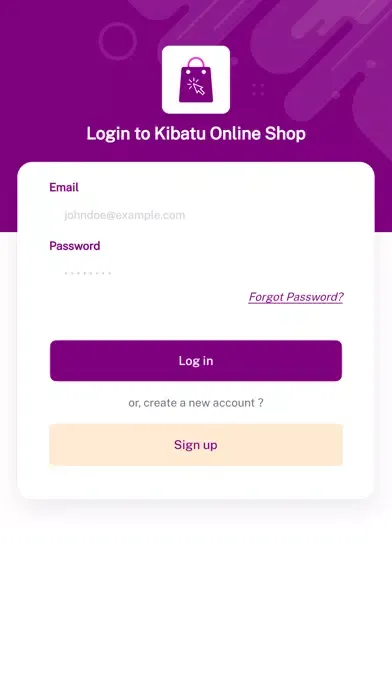 Kibatu Online Shop Screenshots