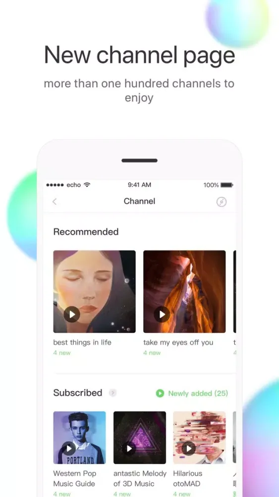 Capturas de pantalla de echo -Trendy Music & Community