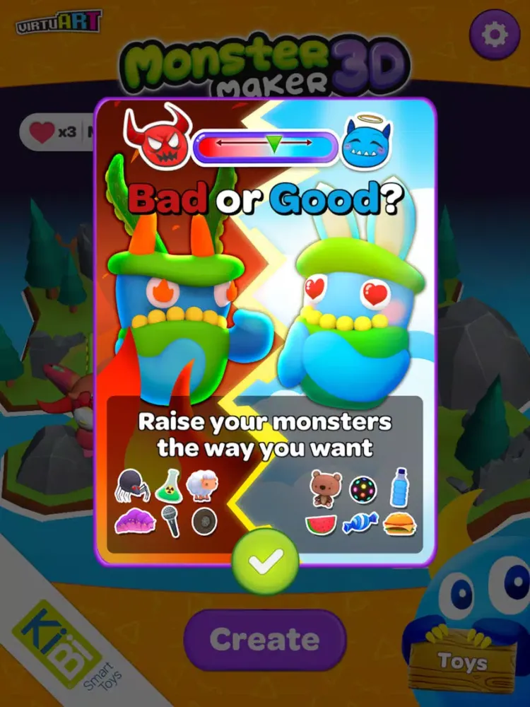 Ảnh chụp màn hình của Monster 3D Maker iPad 