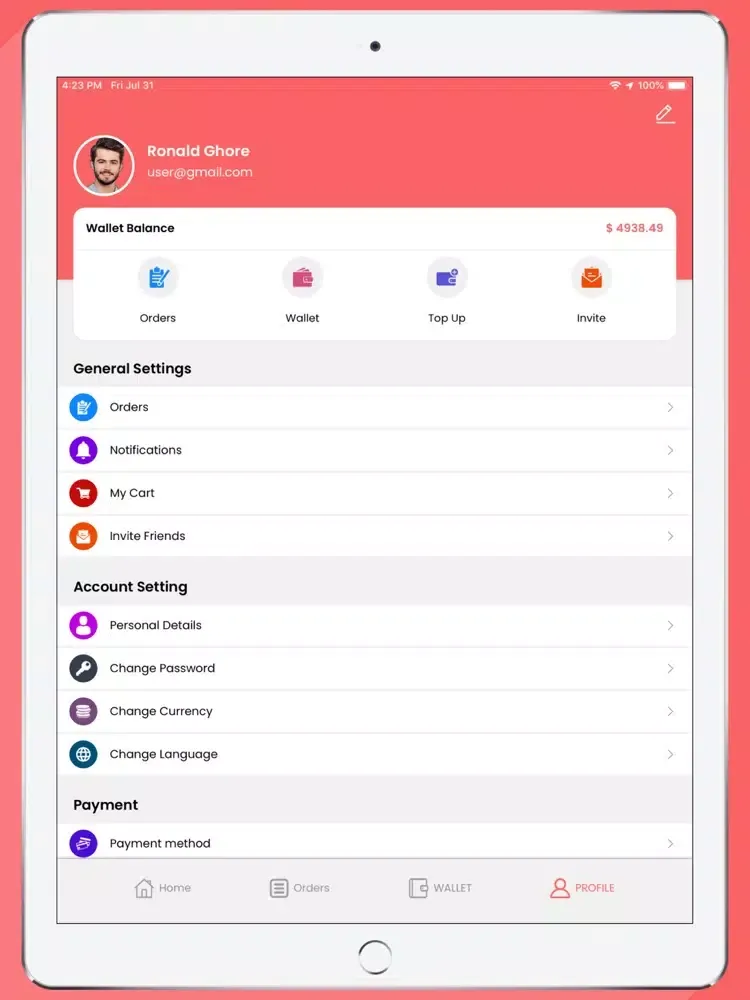 Zrzuty ekranu Kibo Shop iPad 