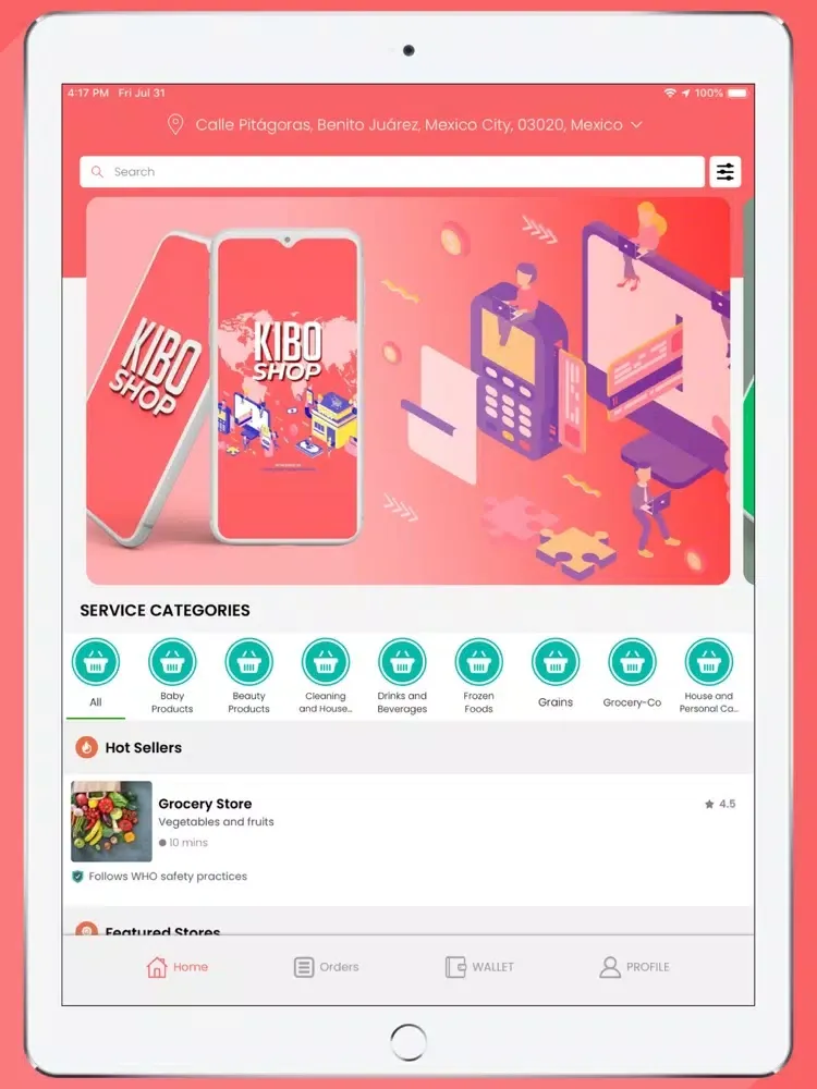 Zrzuty ekranu Kibo Shop iPad 