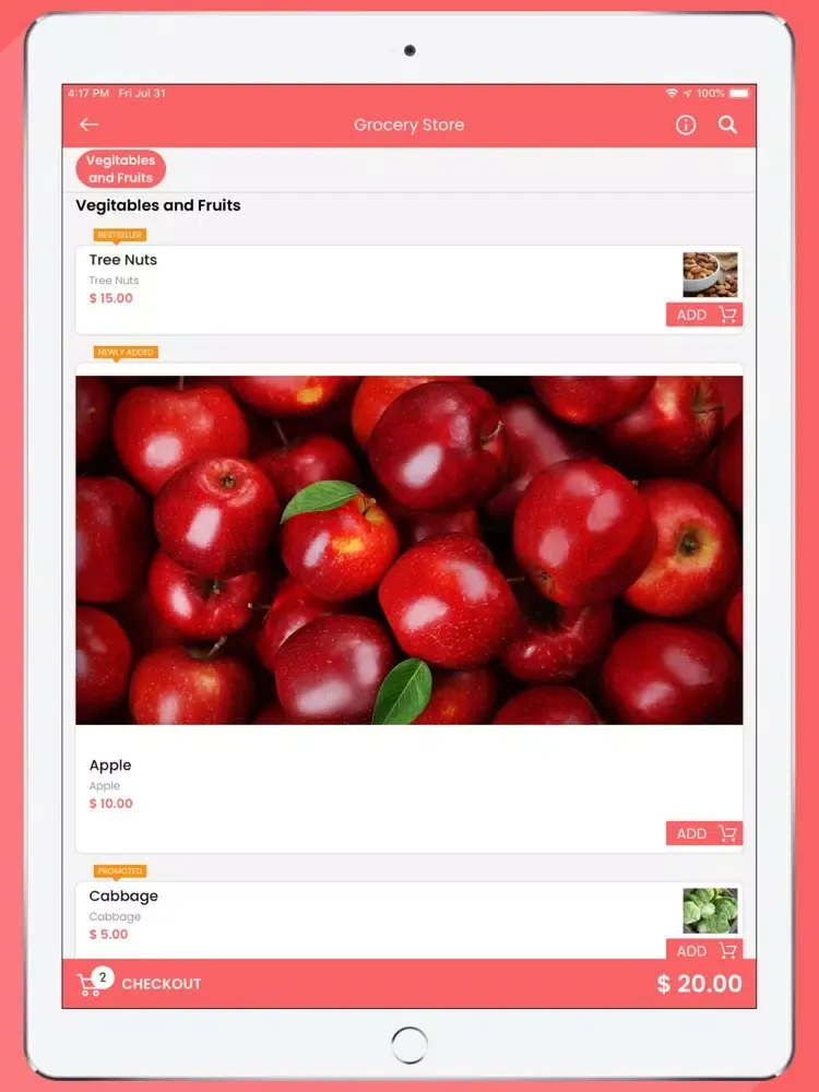 Zrzuty ekranu Kibo Shop iPad 