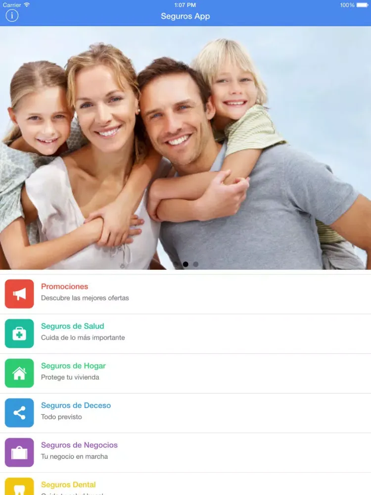 Скриншоты Seguros App iPad 