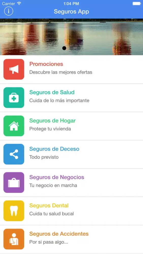 Скриншоты Seguros App