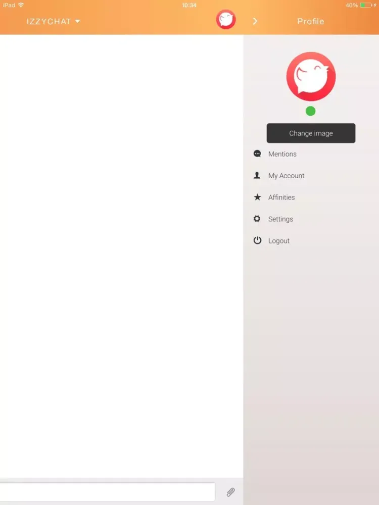 Capturas de pantalla de izzyChat iPad 