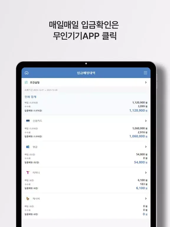Captures d'écran de 무인기기 모바일 이지샵 iPad 