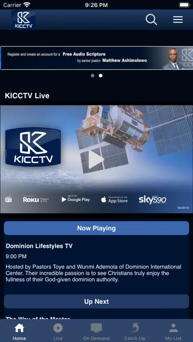 KICCTV Live スクリーンショット