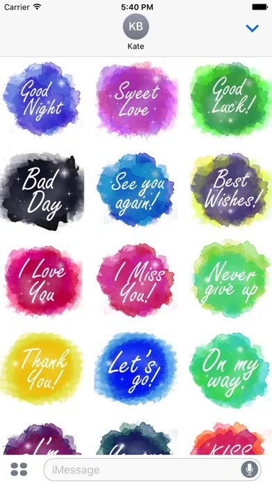 Captures d'écran de 42 Meaningful Words Sticker