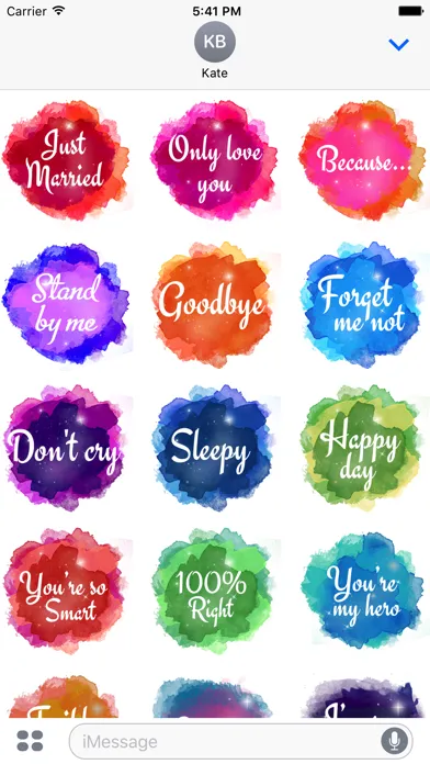 Captures d'écran de 42 Meaningful Words Sticker