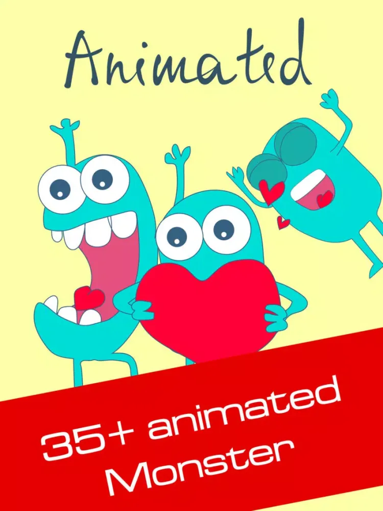 Cute Monster Crazy Animated iPad  Screenshots