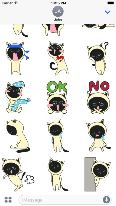 Crazy Funny Cute Cat Sticker スクリーンショット