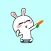 Funny Rabbit Dancing Animated