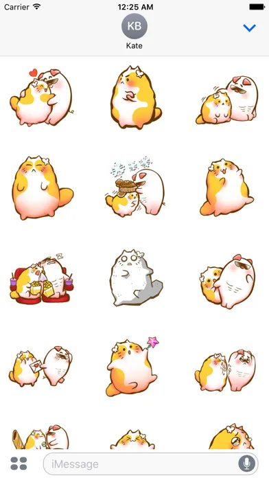 Capturas de tela do Fatty Cat With Love Animated