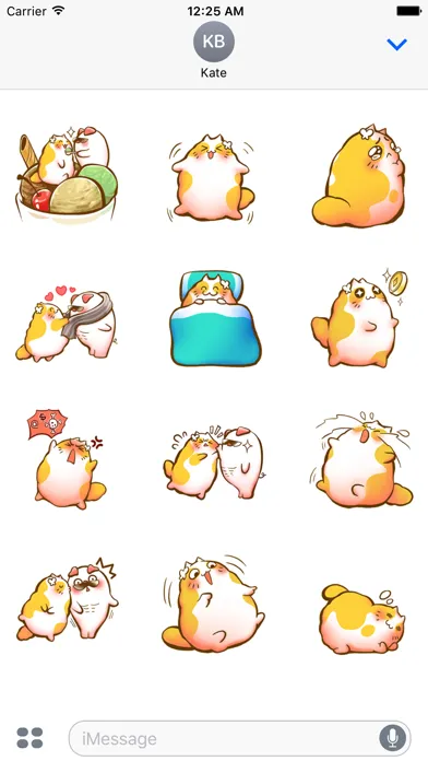 Capturas de tela do Fatty Cat With Love Animated