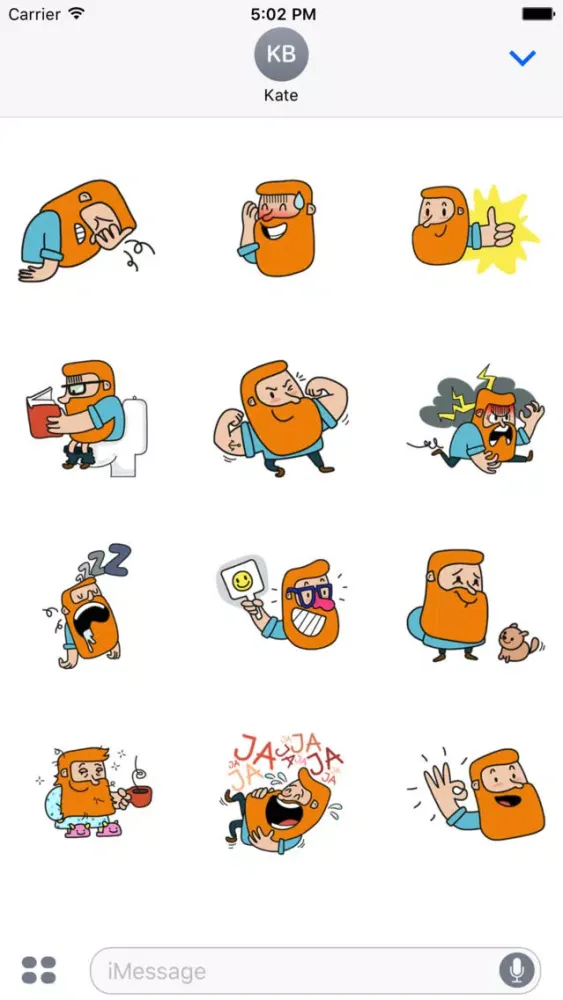 Mr Mustache Stickers應用截圖