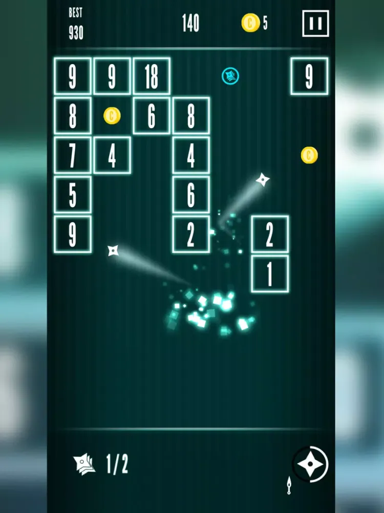 ภาพหน้าจอของ Ninja Brick - Breakout iPad 