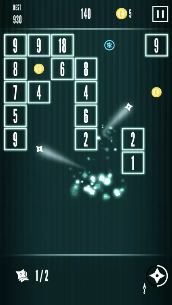 ภาพหน้าจอของ Ninja Brick - Breakout