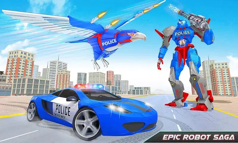 Flying Eagle Robot Car Games Screenshots