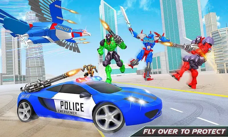 Flying Eagle Robot Car Games Screenshots