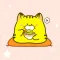 Pudgy Cat Yellow Animated