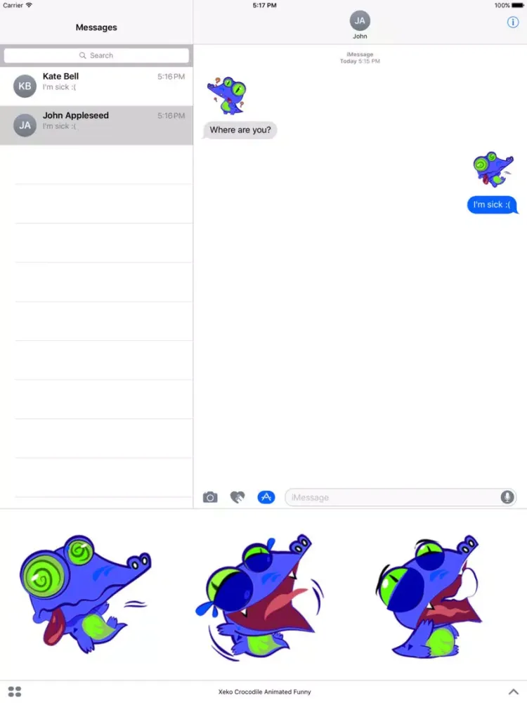 Capturas de pantalla de Xeko Crocodile Animated Funny iPad 