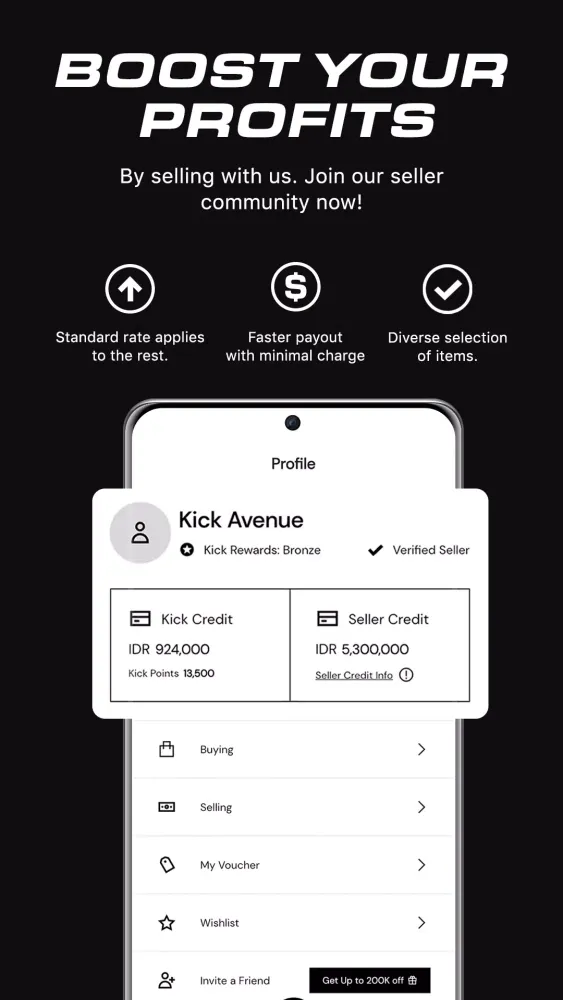Ảnh chụp màn hình của Kick Avenue