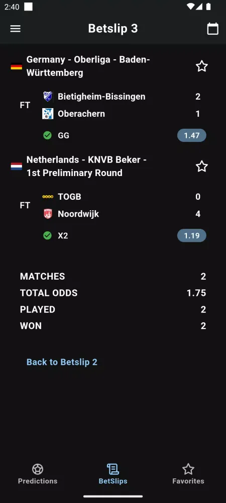 Kick Predictor スクリーンショット